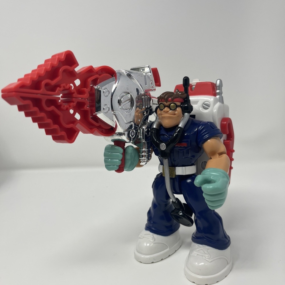 Perry Medic W/ Backpack Rescueโ Heroes Mattel 2000 7" Figure